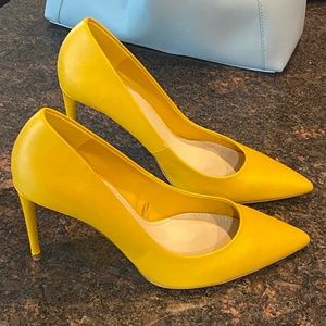 Zara Yellow Stiletto Heels Size 42